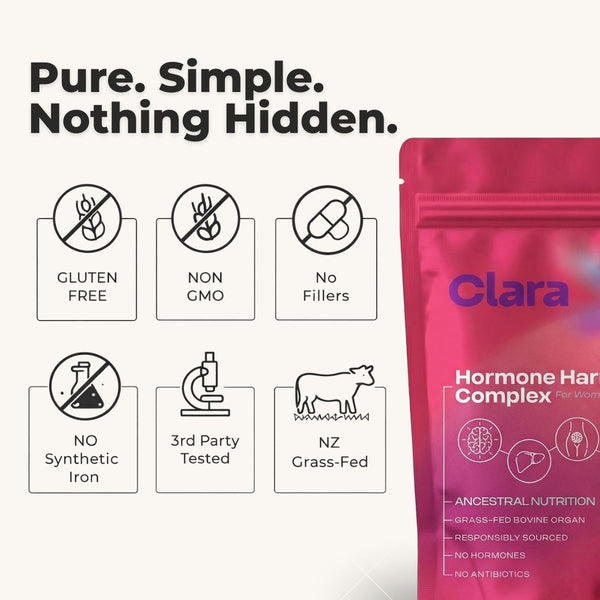 Clara Hormone Harmony - Beef Liver & Organ Capsules